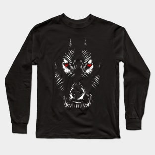 wolf footprint Long Sleeve T-Shirt